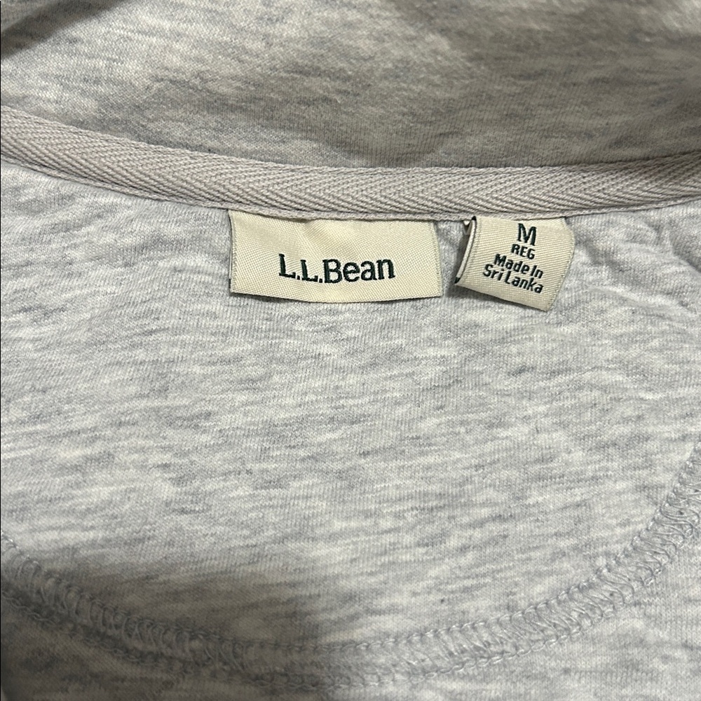 L.L. Bean Light Gray Quilted Zip-Up Sweater, size M
Great condition - Picture 6 of 6